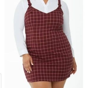 Grid Print Pinafore FINAL PRICE